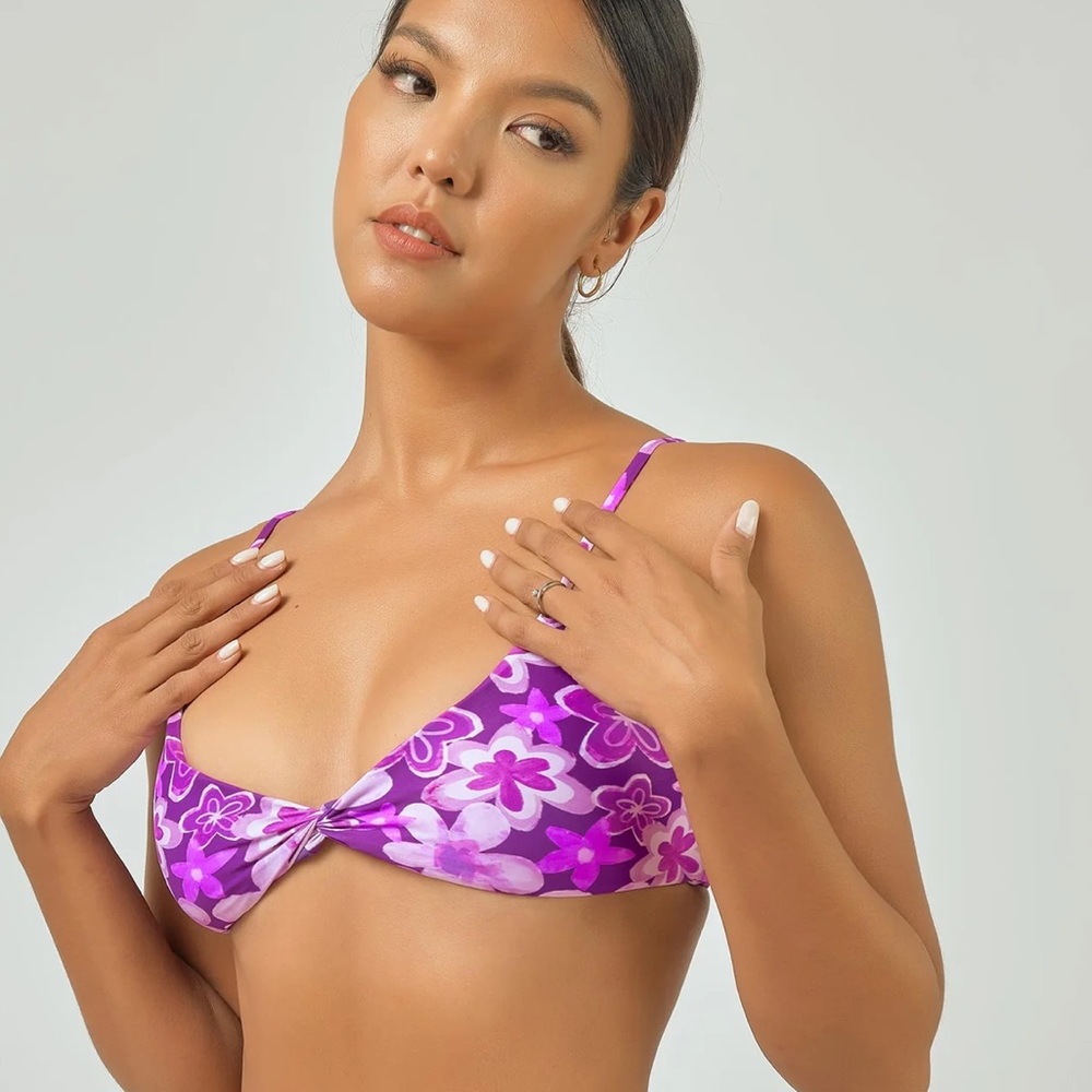 NEW Blackbough Swim Tona Twist Top - size M